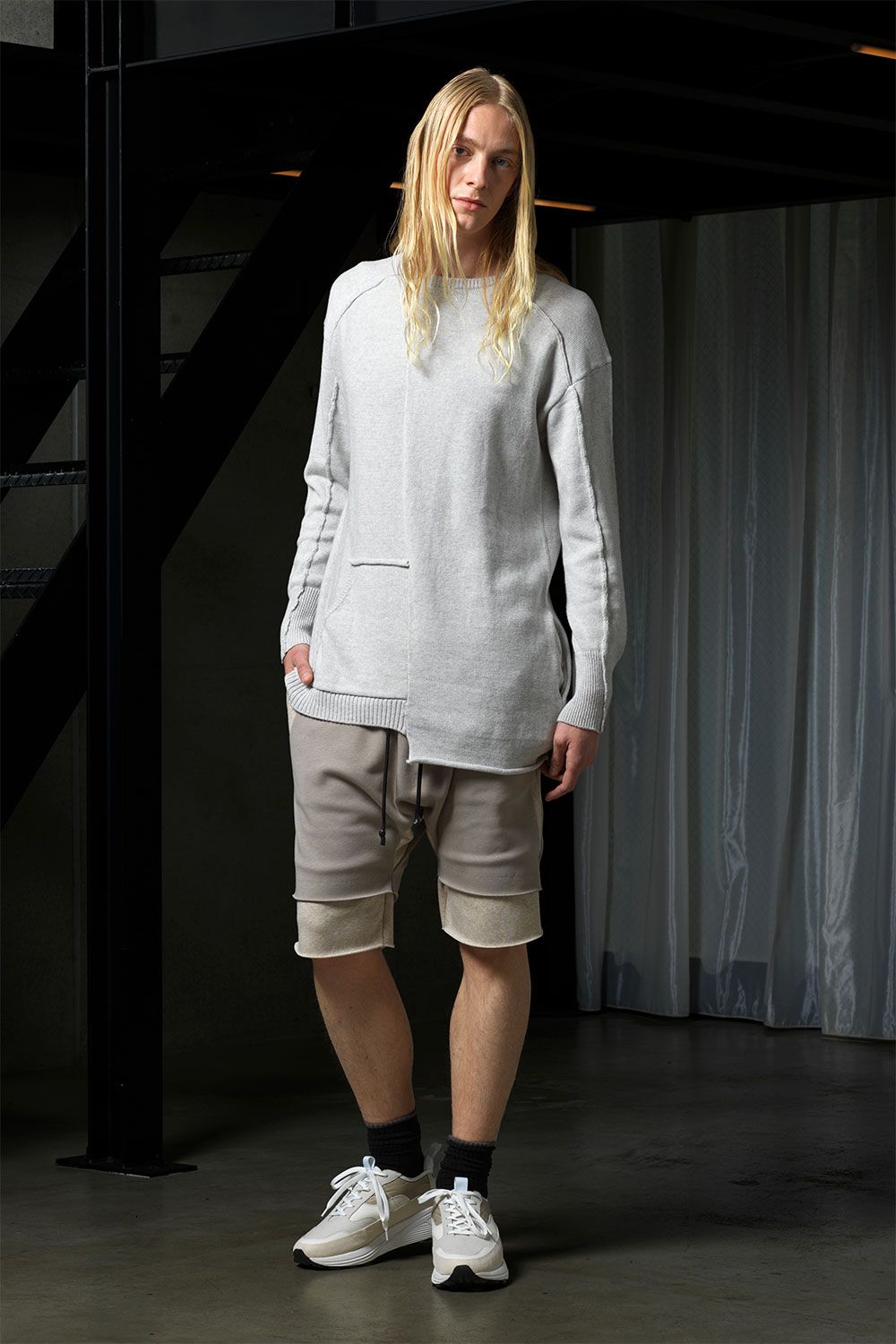[ラスト1点 サイズ5] SHIFT KNIT JERSEY / スノーホワイト