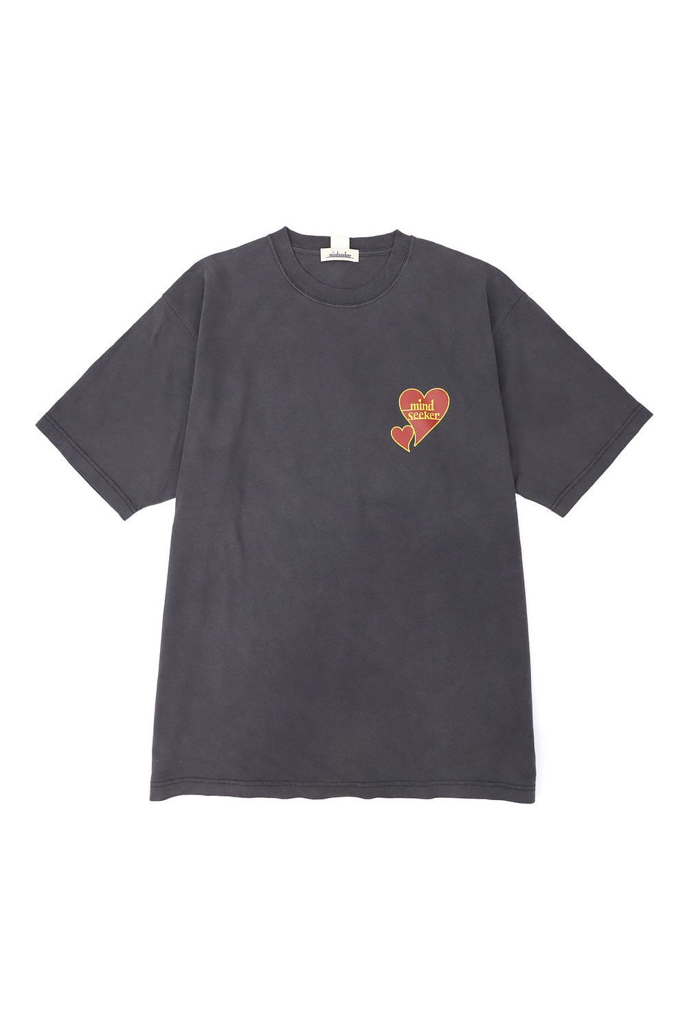 HEART LOGO PIGMENT TEE / スミブラック - 1