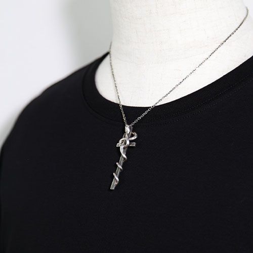 ステルスクロスネックレス / シルバー / STEALTH CROSS NECKLACE / Silver