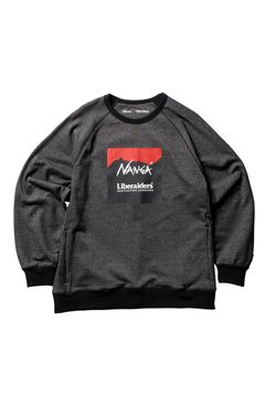 NANGA X LIBERAIDERS ECO HYBRID SWEAT SHIRT / ブラック