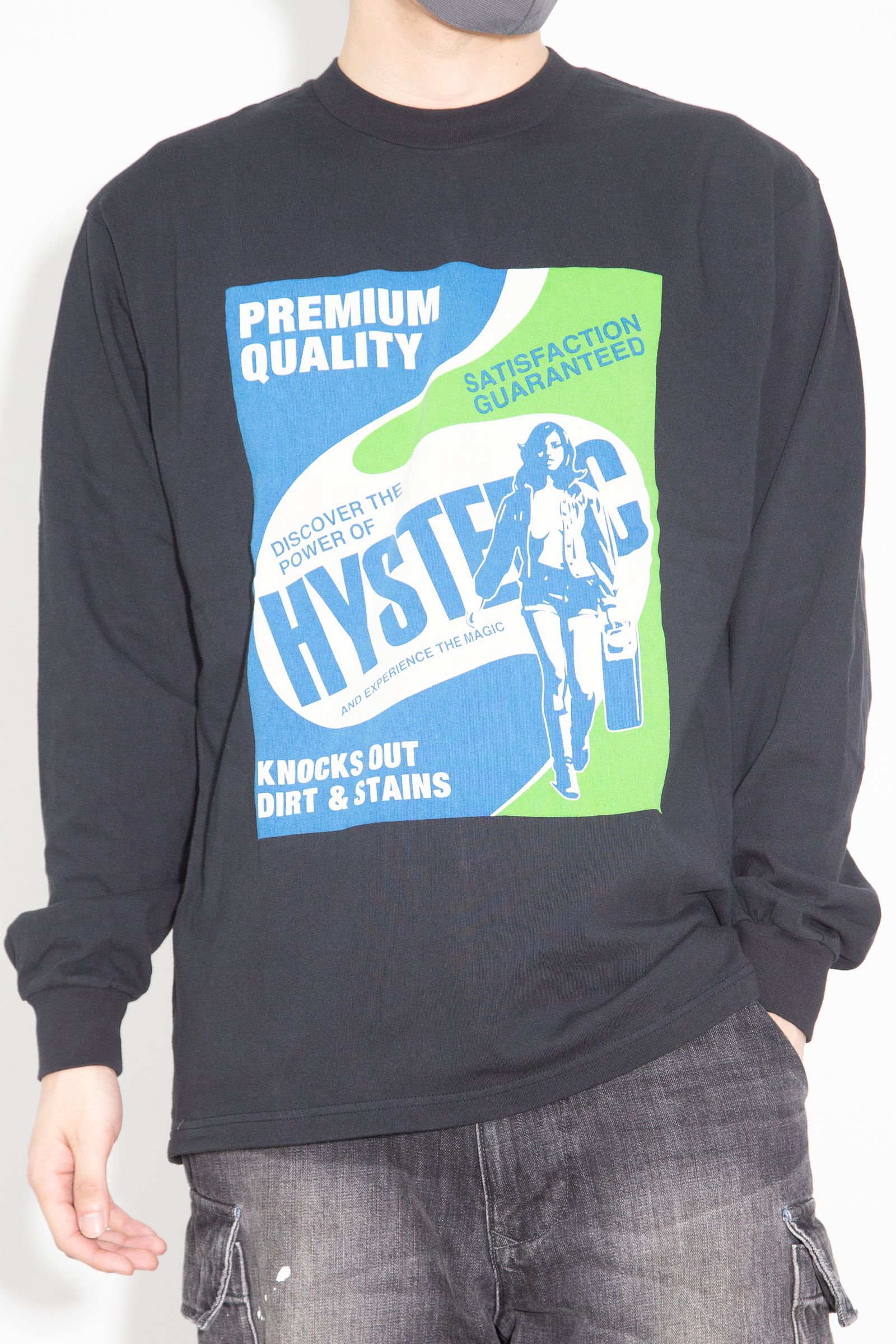 HYSTERIC DETERGENT Tシャツ / ブラック