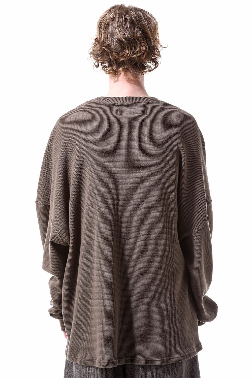 リブニットオーバーサイズトップ / Rib Knit Over Size Top / ブラック / ag-10093-2