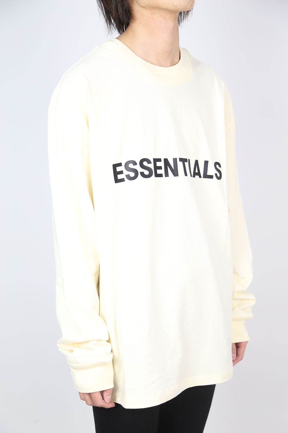 FRONT LOGO L/S TEE / クリーム