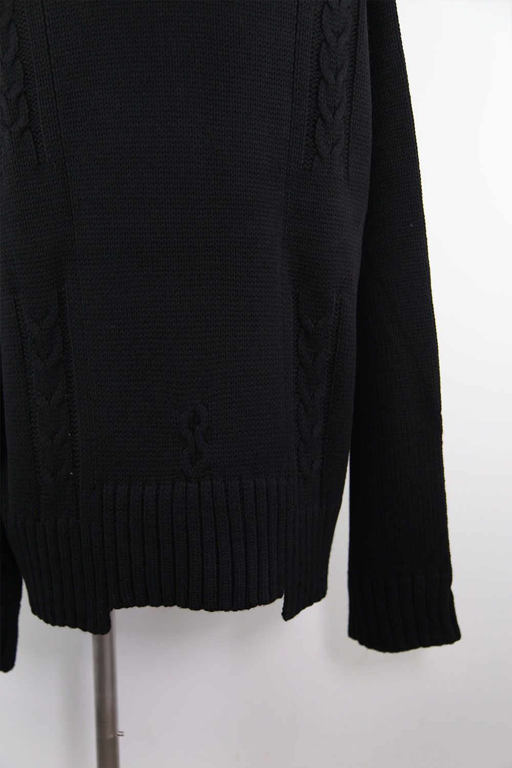 ローゲージニットプルオーバー / Low Gauge Knit Pullover / ブラック