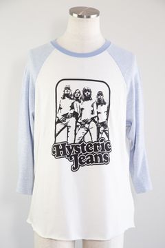 HYSTERIC JEANS 七分袖Tシャツ / ブルー