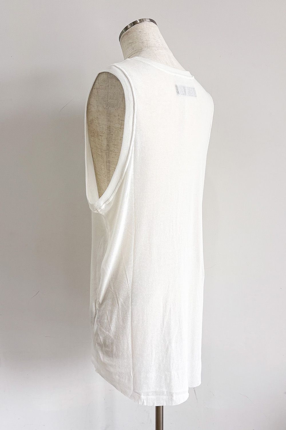RIB LONG TANK TOP / アイボリー