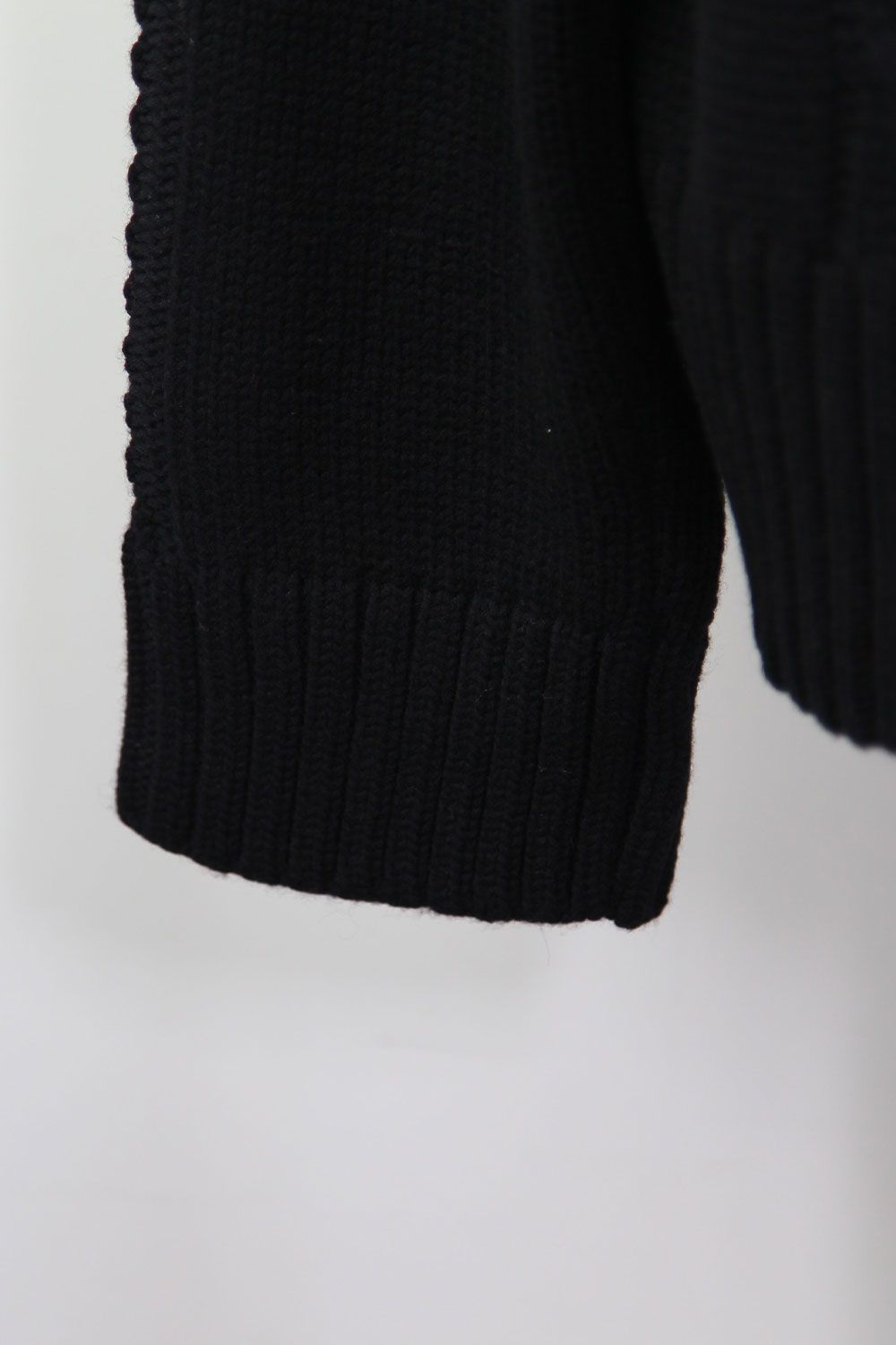 ローゲージニットプルオーバー / Low Gauge Knit Pullover / ブラック