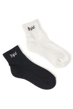 OLD ENGLISH LOGO SHORT RIB SOCKS -