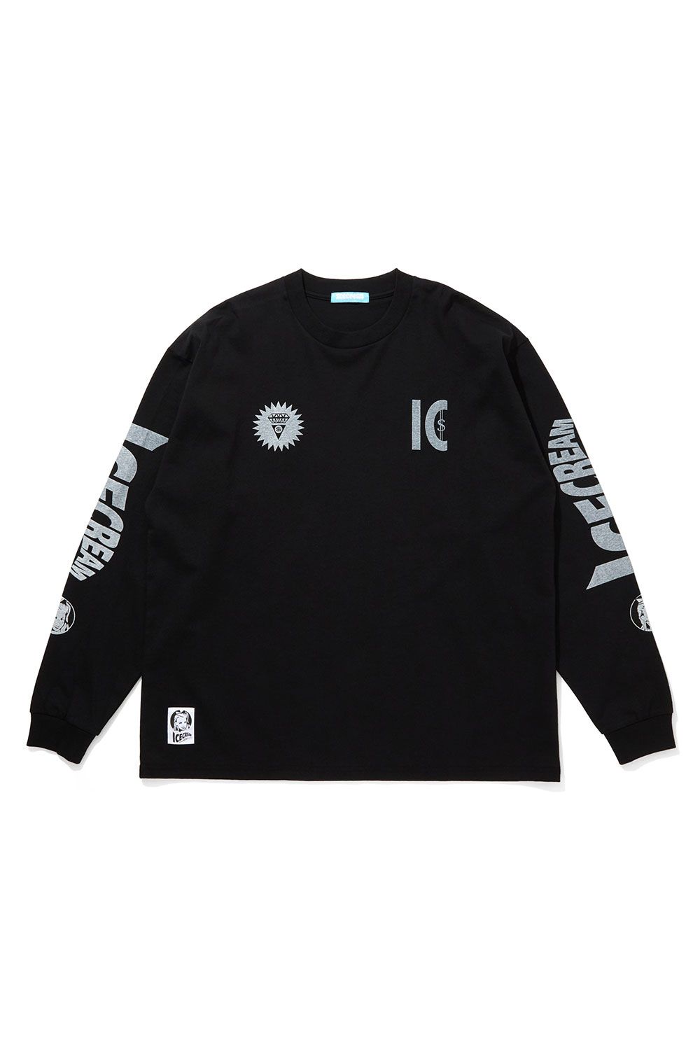 【ICECREAM】 COTTON LS T-SHIRT IC / ブラック