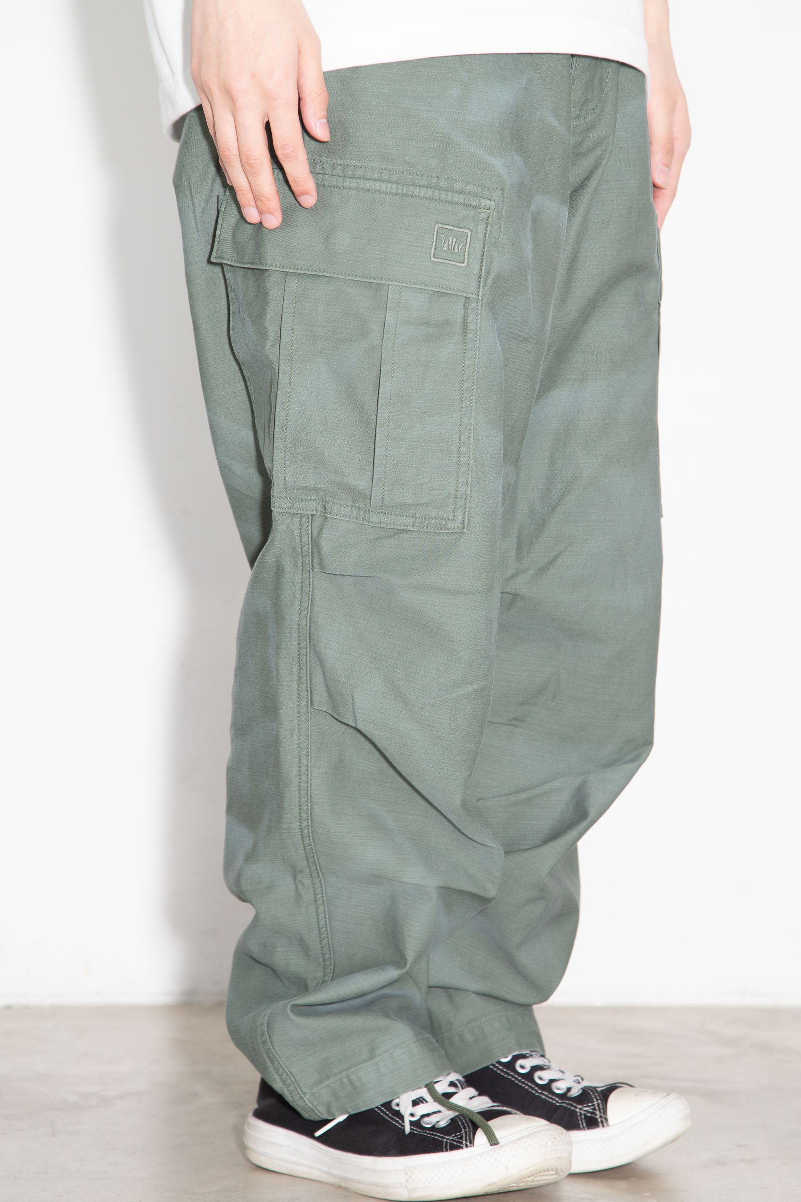 6-POCKET ARMY BAGGY PANTS / オリーブ