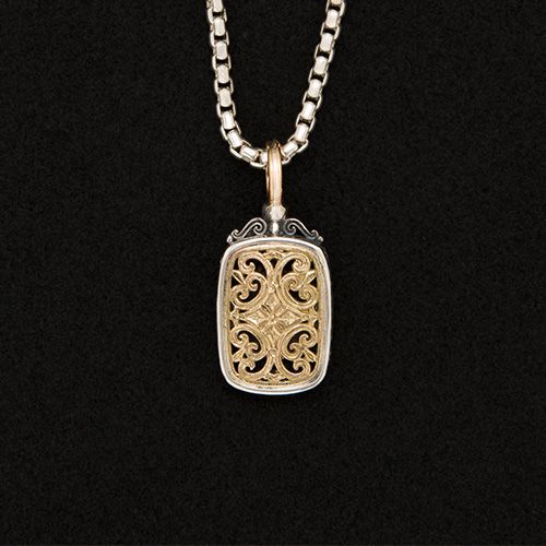 Mediterranean Cushion Pendant / GP039