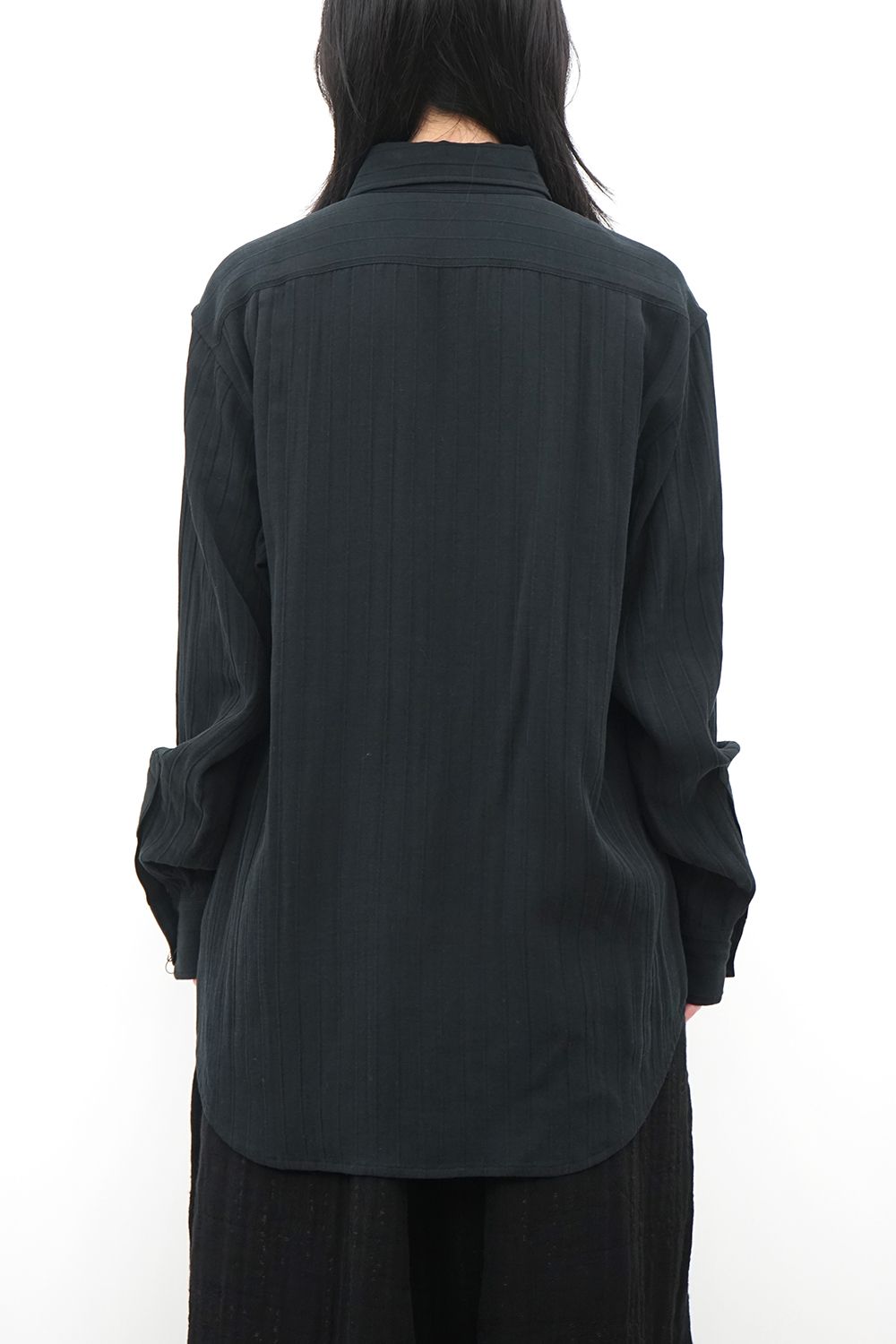 Shadow-Stripe Double-Gauze Dress Shirt