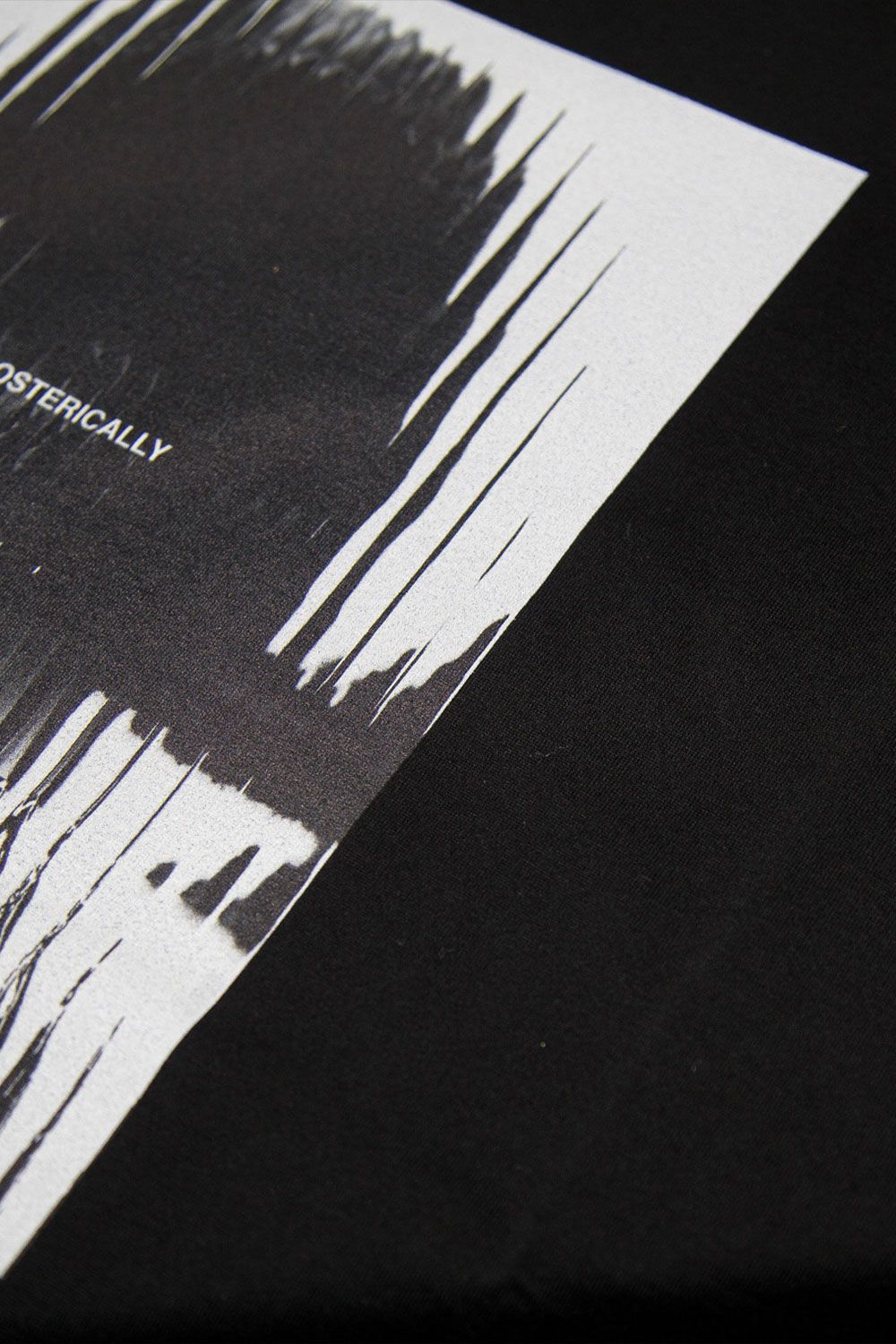 [ラスト1点 サイズ4] オーバサイズTシャツ Type A / Type A Print Tee / ブラック / ag-11111-1