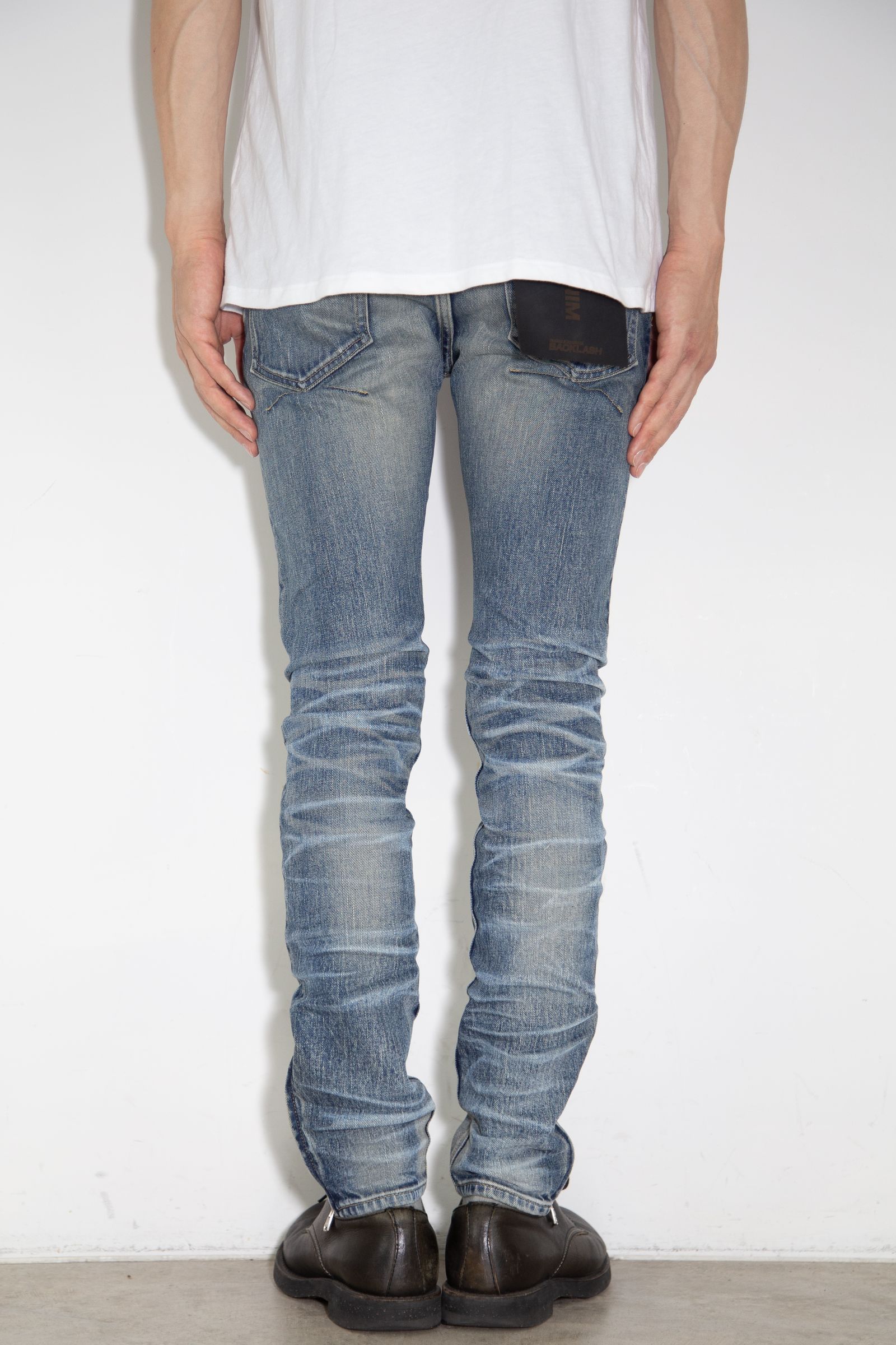 THE DENIM STRETCH SELVEDGE DENIM SKINNY PANTS "LIGHT.INDIGO" / ライトインディゴ