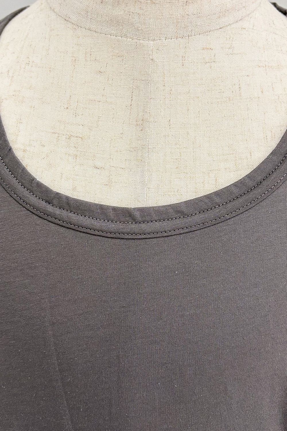 ロングタンクトップ / LONG TANK TOP / グレー / ag-6083-3