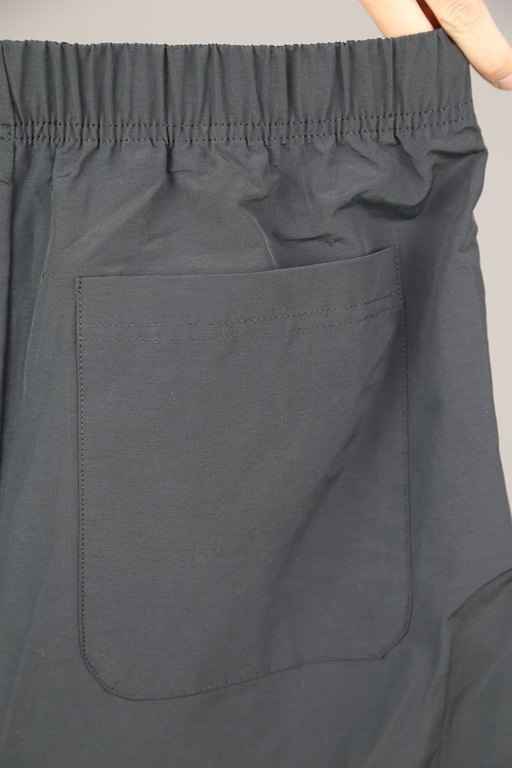 NYLON COTTON PANTS / ブラック
