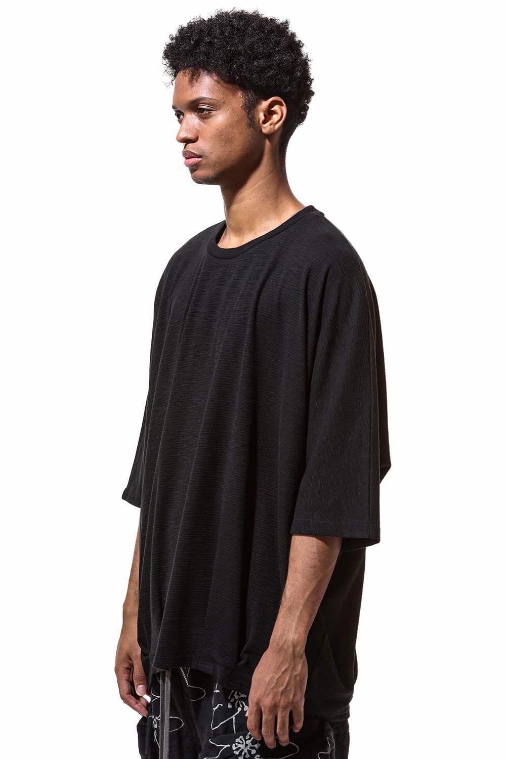 サーフニットタックドルマンTシャツ / Tuck Dolman Tee / ブラック / ag-9078