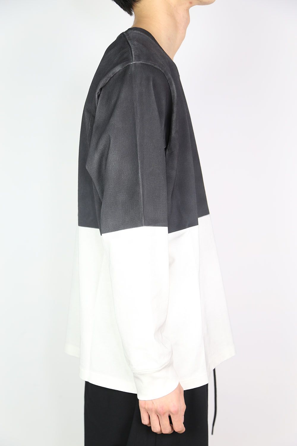 [ラスト1点 サイズ3] PAINT DYE L/S T-SHIRT / ブラック
