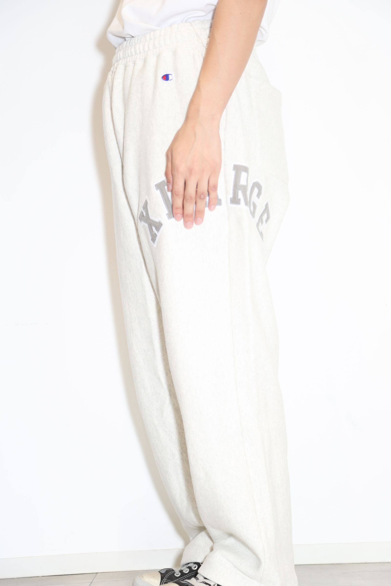 【セットアップ】XLARGE×Champion REVERSE WEAVE ZIP HOODED SWEATSHIRT・PANTS / アッシュ