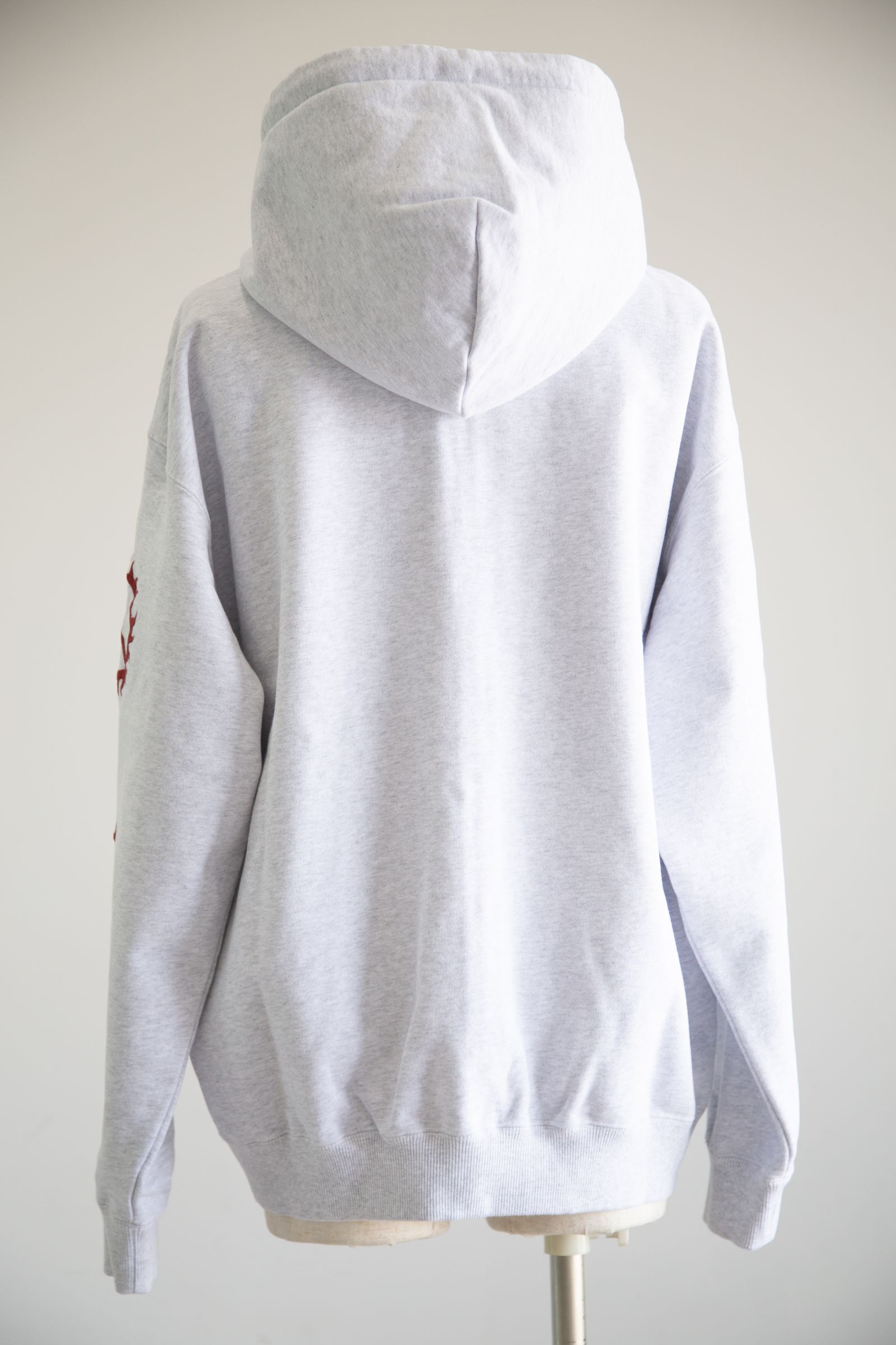 [ラスト1点 サイズM] CAMPUS ZIP UP HOODED SWEATSHIRT / アッシュ