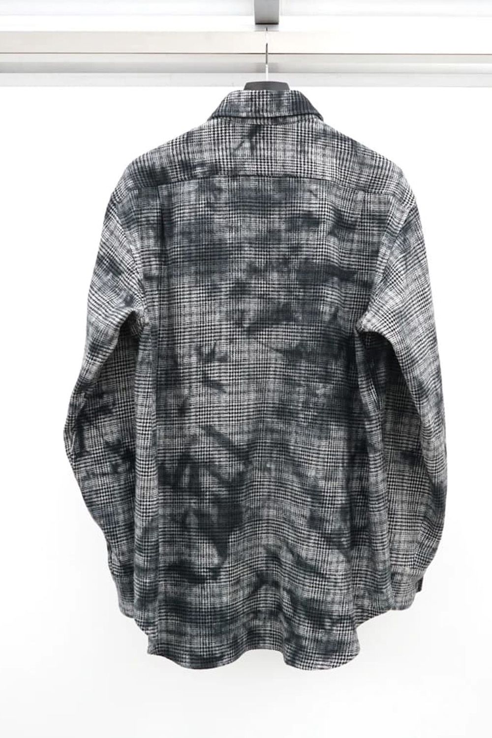 Unevenly Dyed Houndstooth Dress Shirt