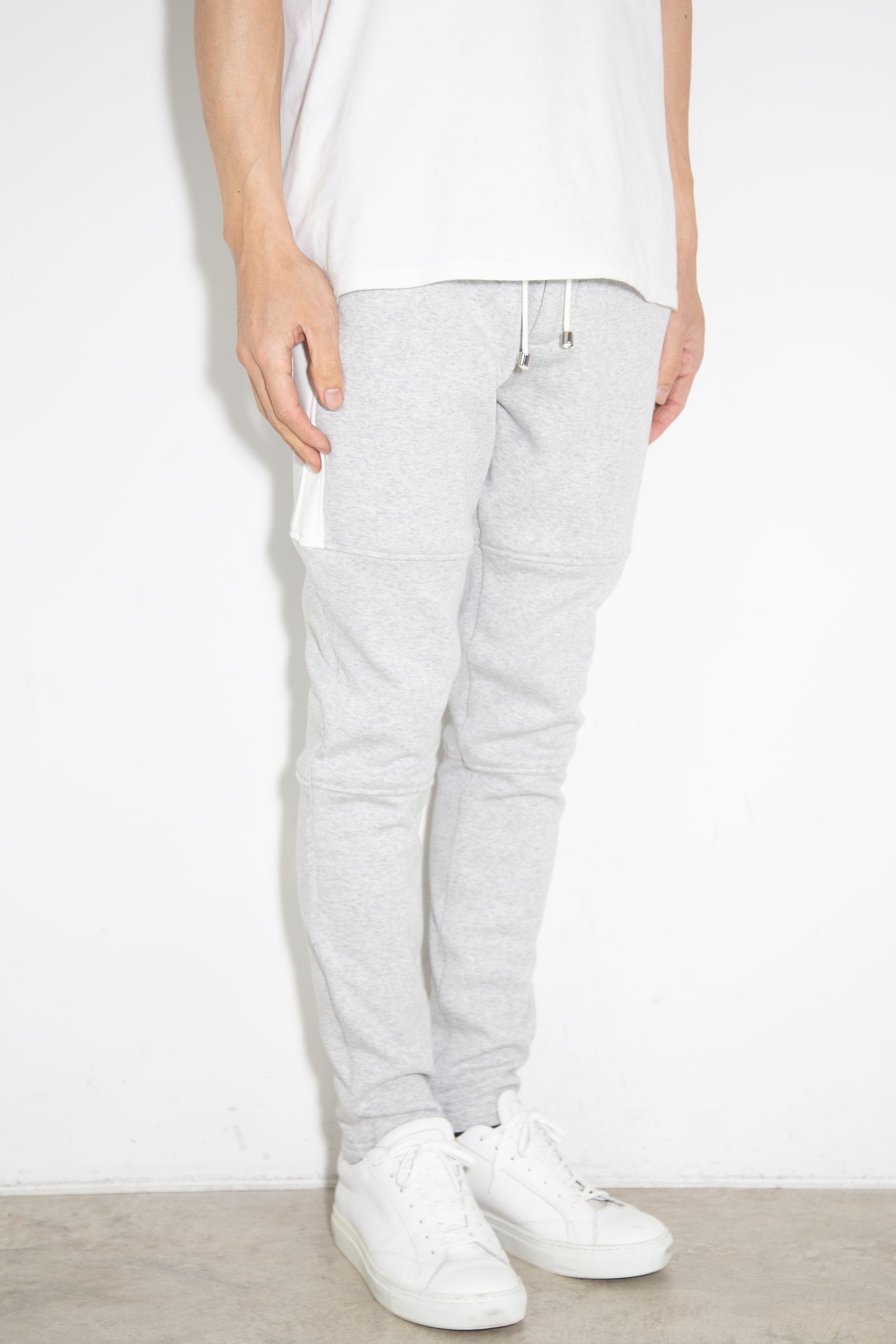 【人気継続商品】 Velours fleece SLASH LINE PT / グレー