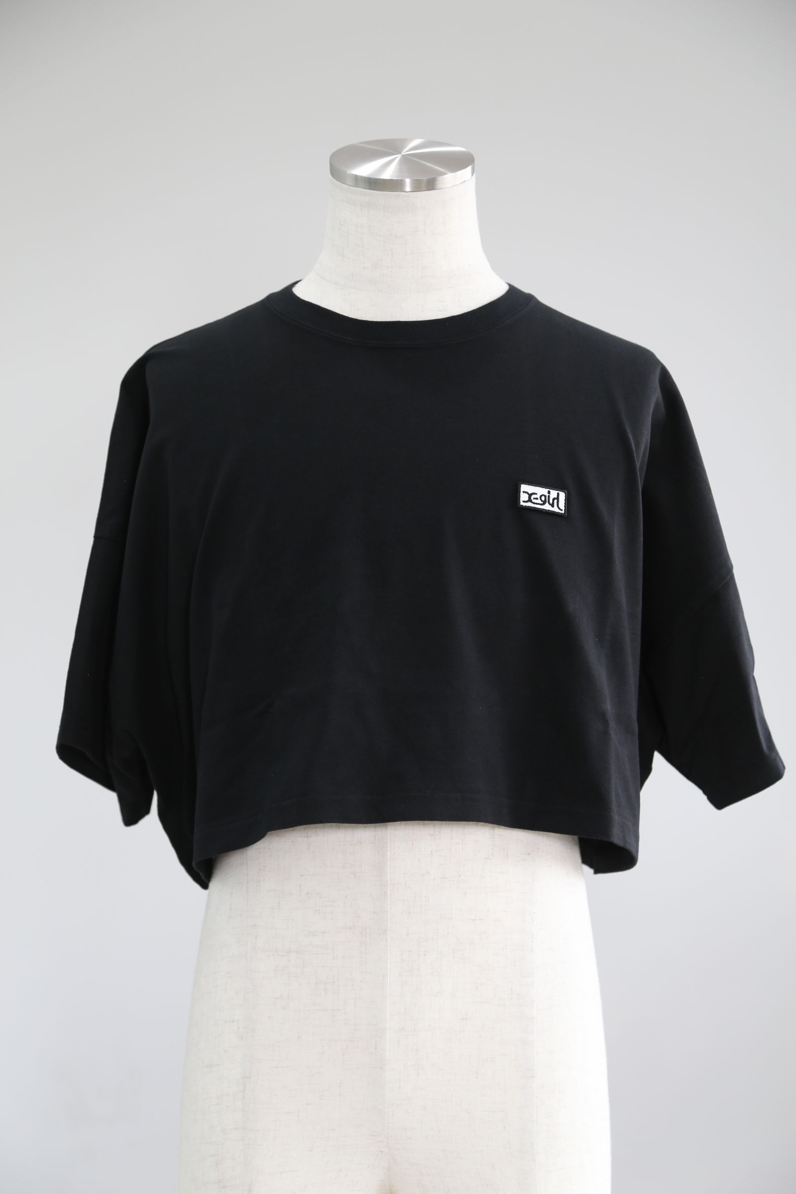 X-girl - BOX LOGO S/S WIDE TEE / ブラック | Tempt