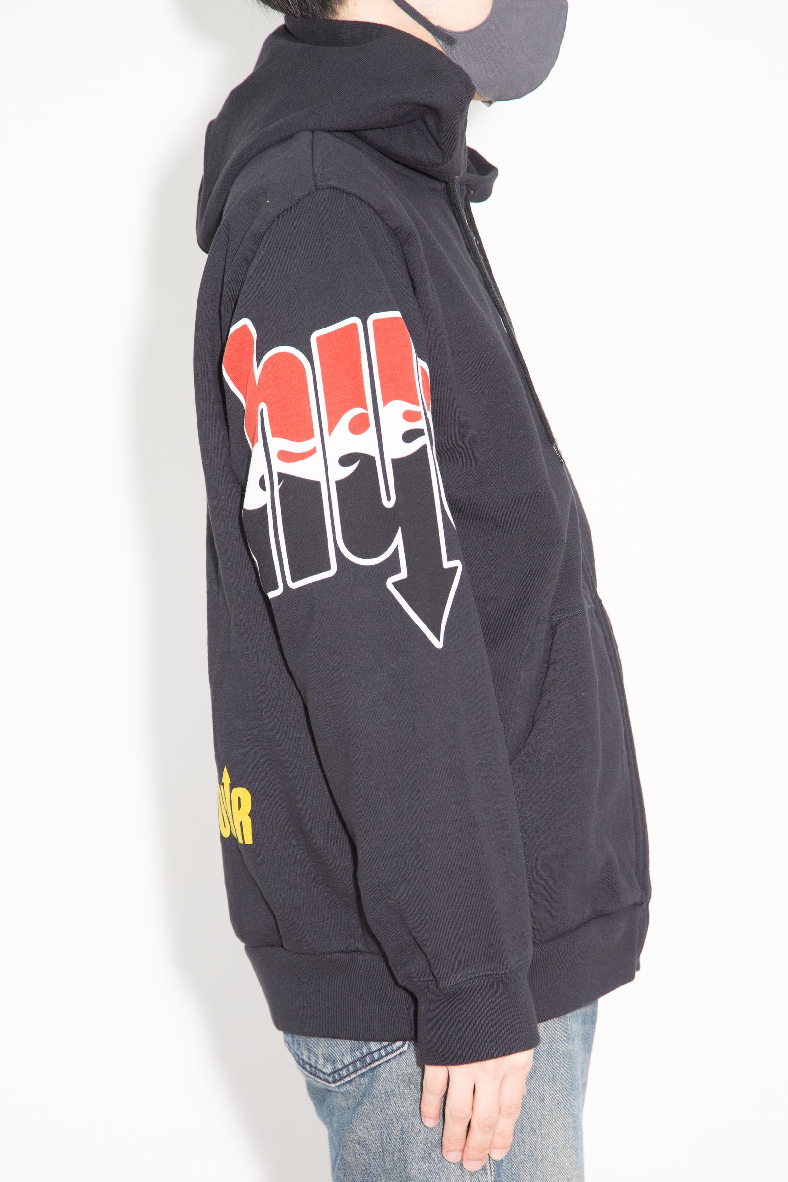 HYS FLARE LOGO パーカー / ブラック