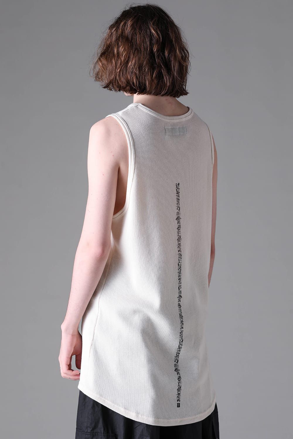 Back-Printed Waffle Jersey Log Sleeve