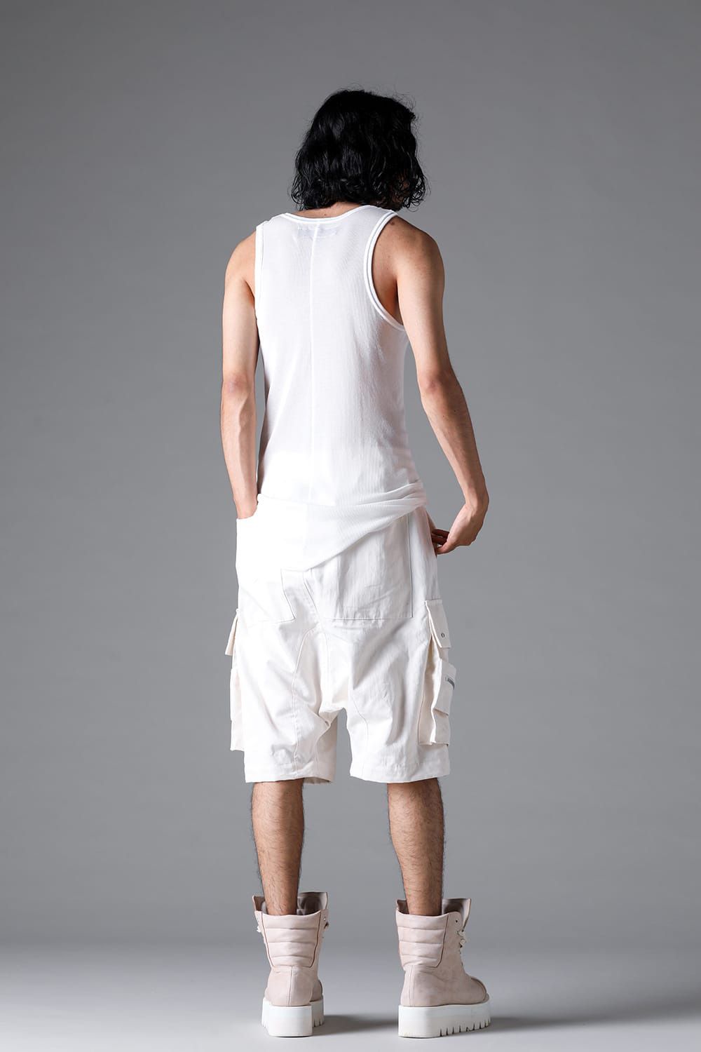 ラウンドリブタンクトップ / RIB TANK / ブラック / ag-1924-1