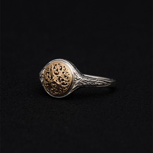 Mediterranean Round Pinky Ring / GR117