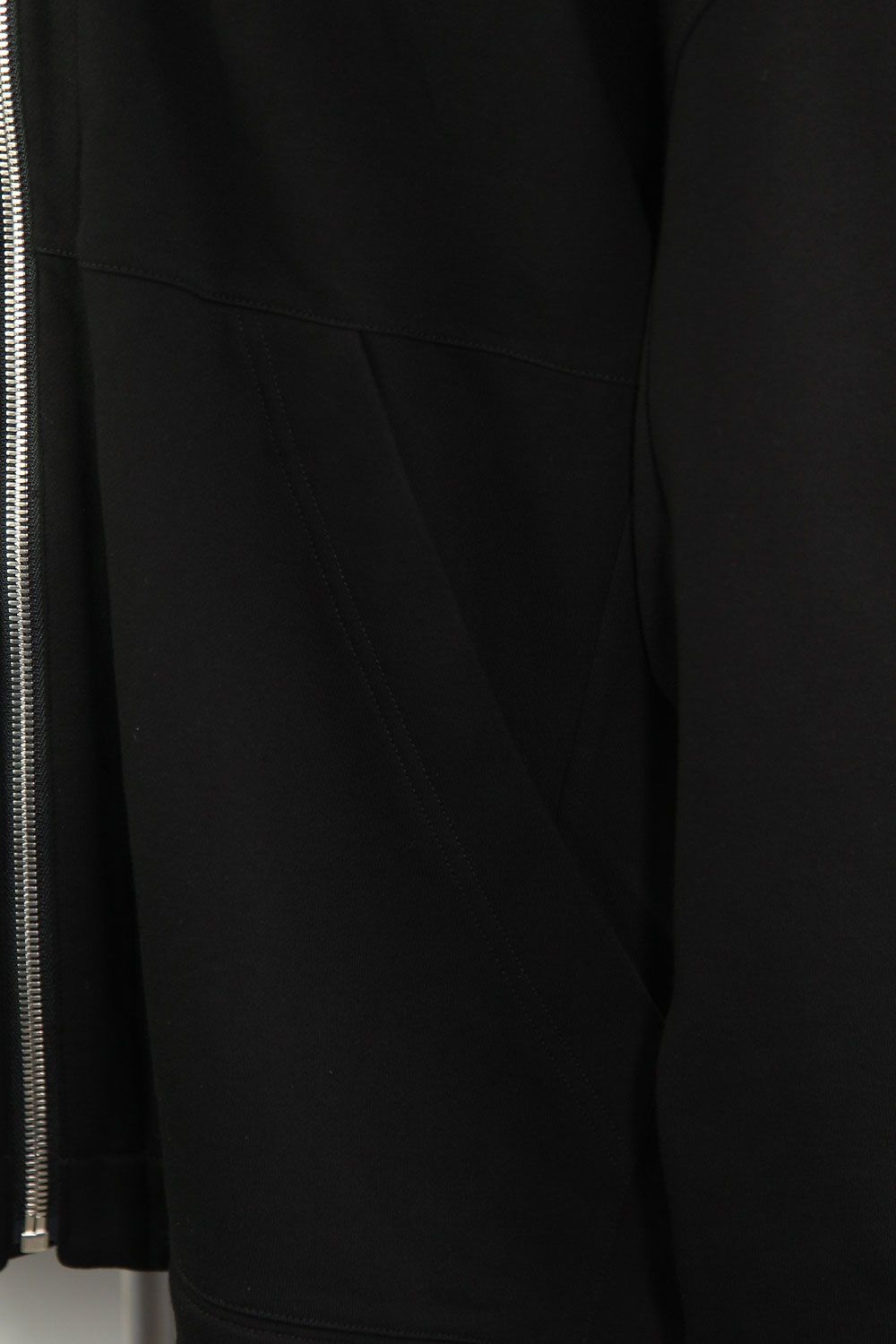 スウェットドルマンジップフーディ / Sweat Dolman Zip Hoodie / ブラック