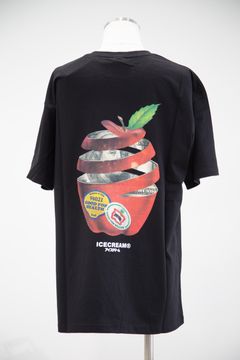 【ICECREAM】 BIG APPLE T-SHIRT / ブラック