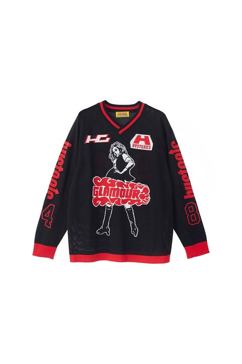 HYSTERIC84ジャカードメッシュ プルオーバー / ブラック