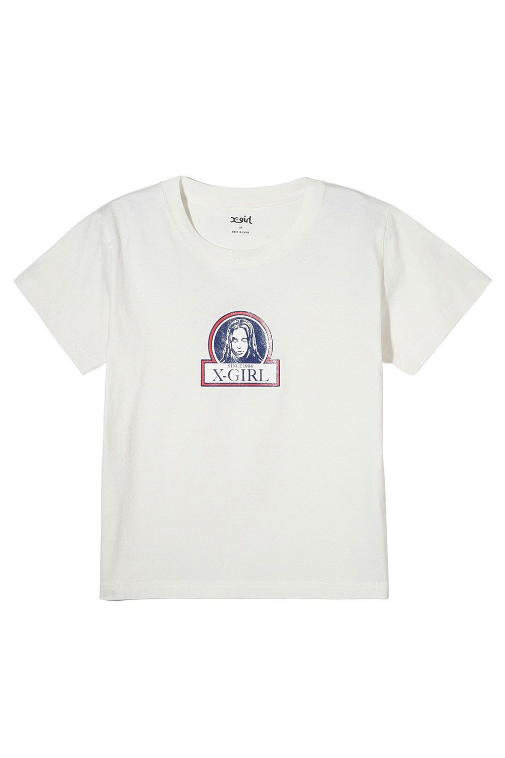 FRAMED FACE S/S BABY TEE / ホワイト