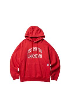 HEAVY WEIGHT COLLEGE PRINT HOODIE / レッド