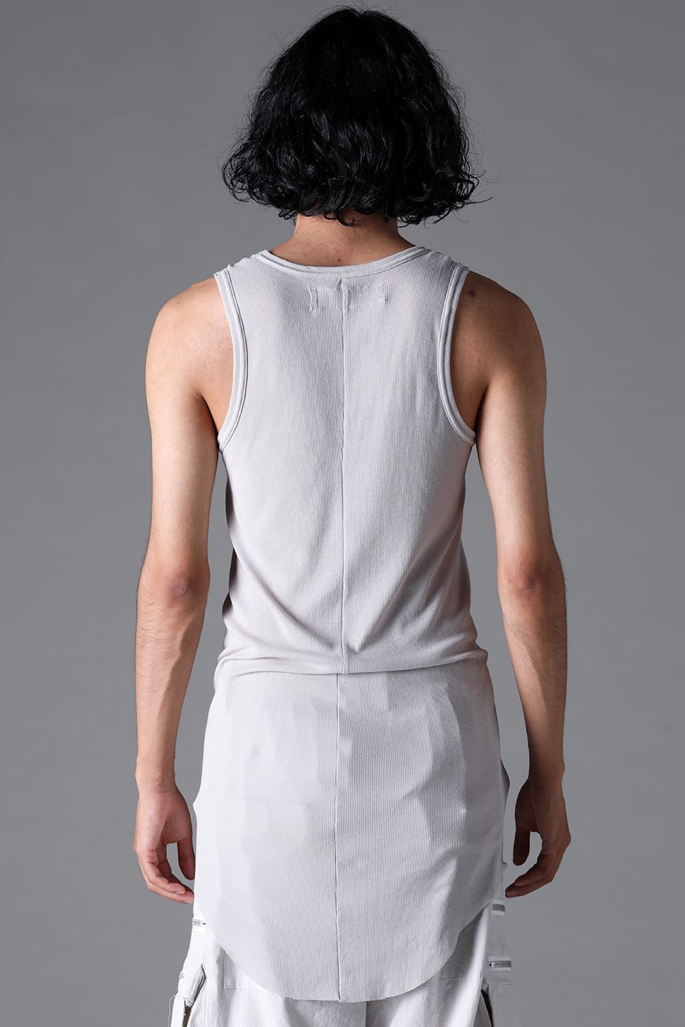 ラウンドリブタンクトップ / RIB TANK / ストーン / ag-1924-1