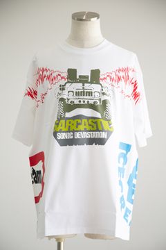 【ICECREAM x SARCASTIC】  ICECREAM x SARCASTIC COTTON T-SHIRT / ホワイト