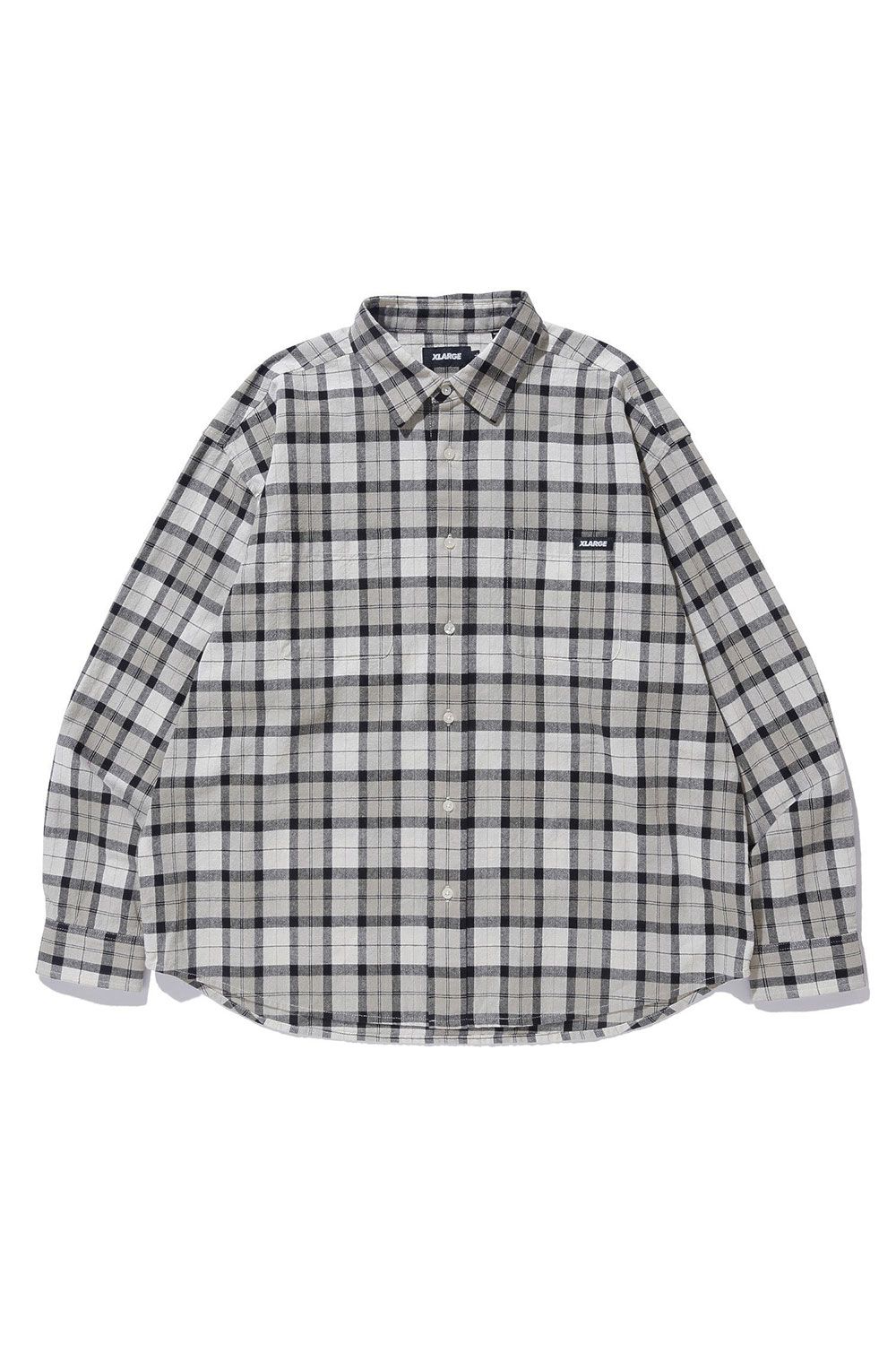 XLARGE - PLAID L/S SHIRT / ベージュ | Tempt