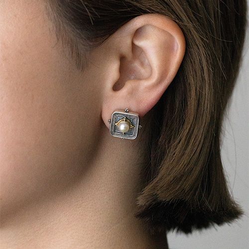 Cyclades Stud Earring（Pearl） / GA009