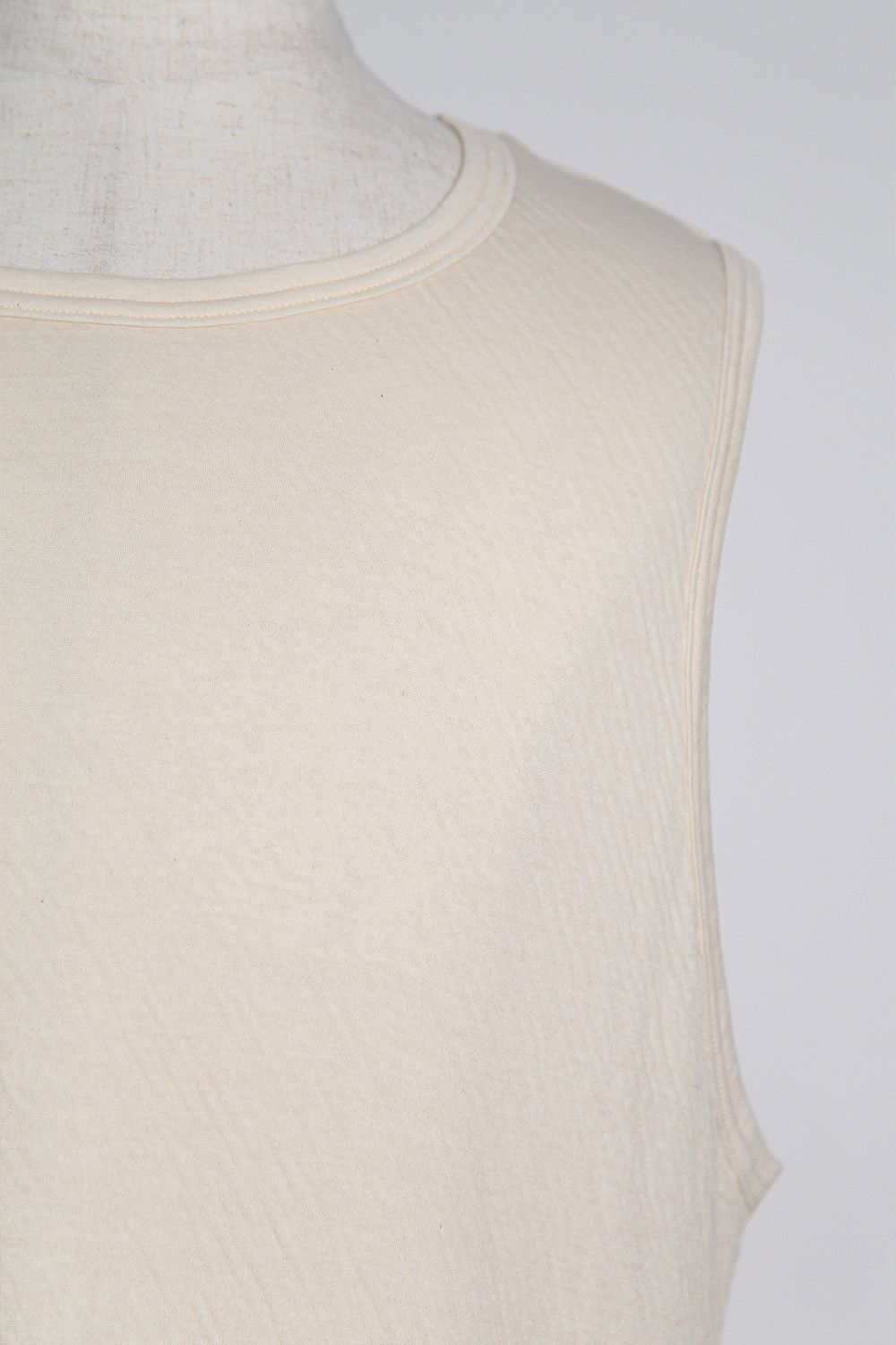 Double Gauze Long Tank Top / アイボリー