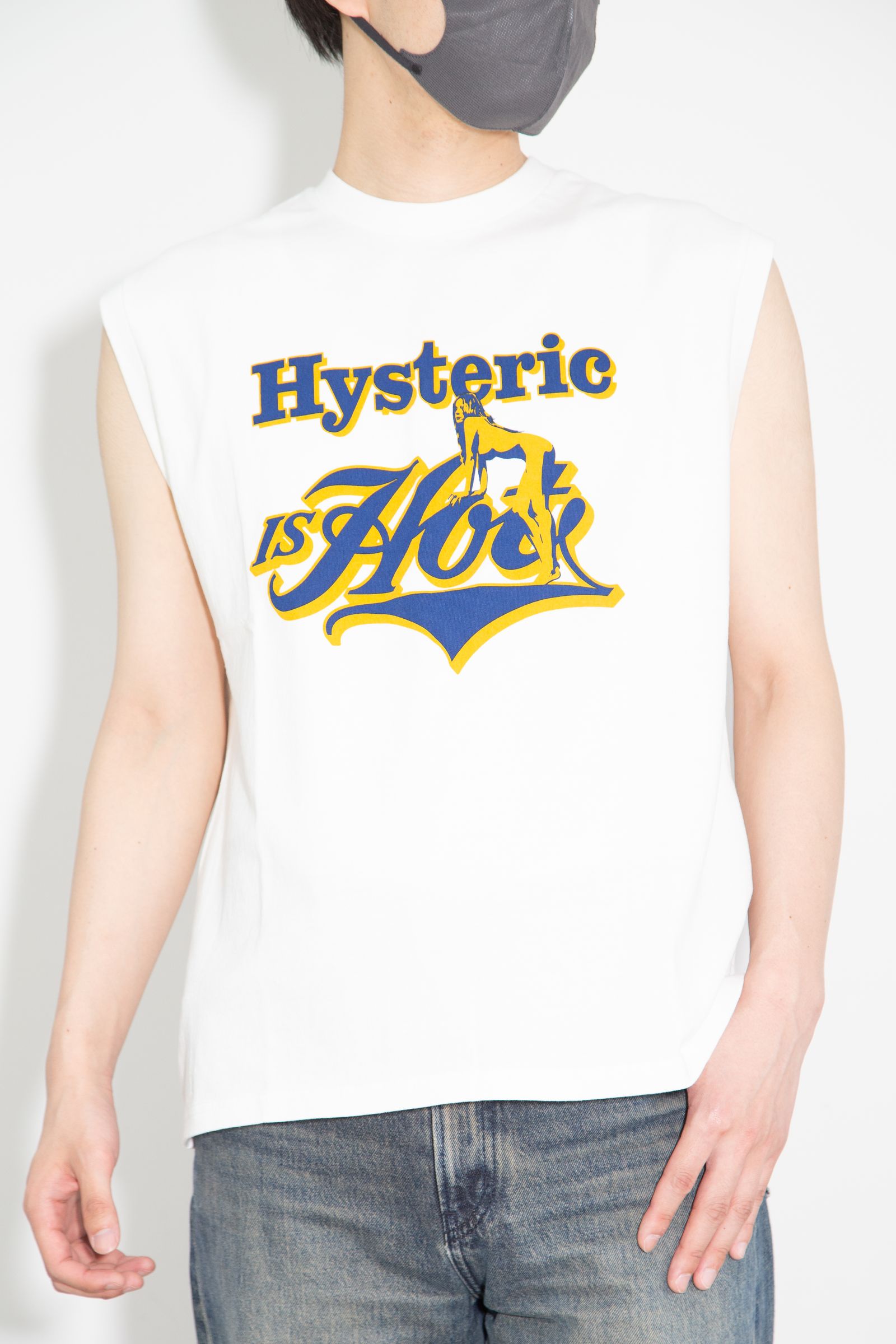 HYSTERIC IS HOT ノースリーブTシャツ / ホワイト