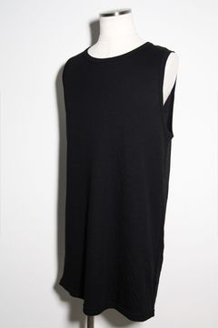Double Gauze Long Tank Top / ブラック