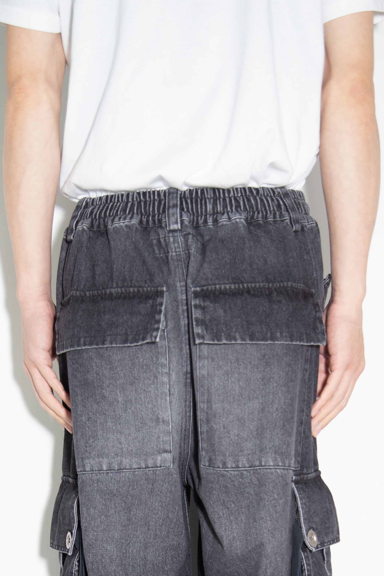 ヴィンテージデニムワイドパンツ / VintageDenim Wide Pants / ブラック / ag-8062