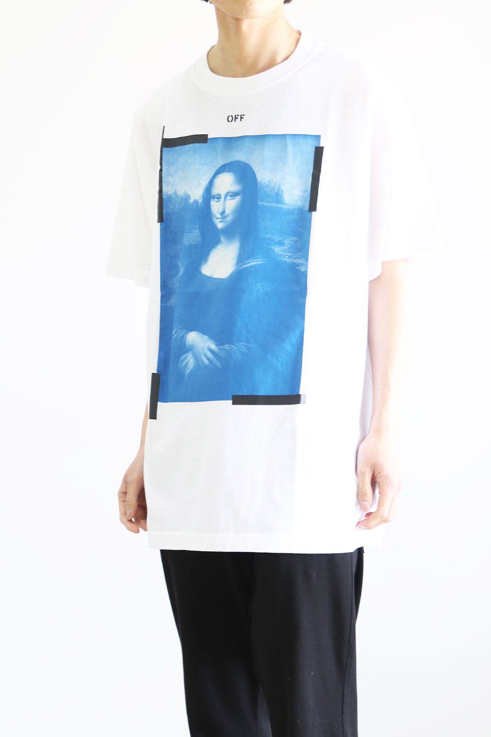 OFF-WHITE - BLUE MONALISA S/S OVER TEE / ブラック×ホワイト | Tempt