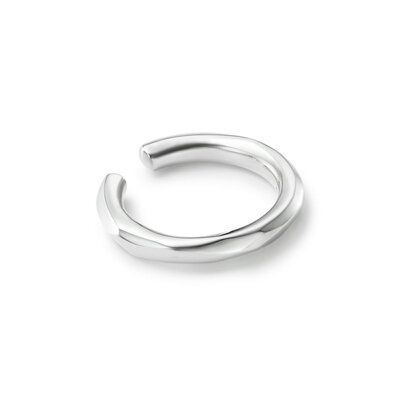 Crockery Hoop Earcuff - M - SILVER
