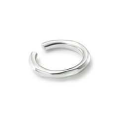 Crockery Hoop Earcuff - M - SILVER