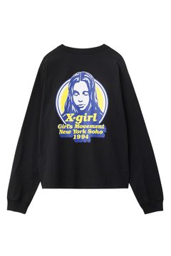 MESSAGE AND FACE CIRCLE LOGO L/S TEE / ブラック