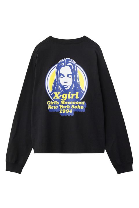 MESSAGE AND FACE CIRCLE LOGO L/S TEE / ブラック