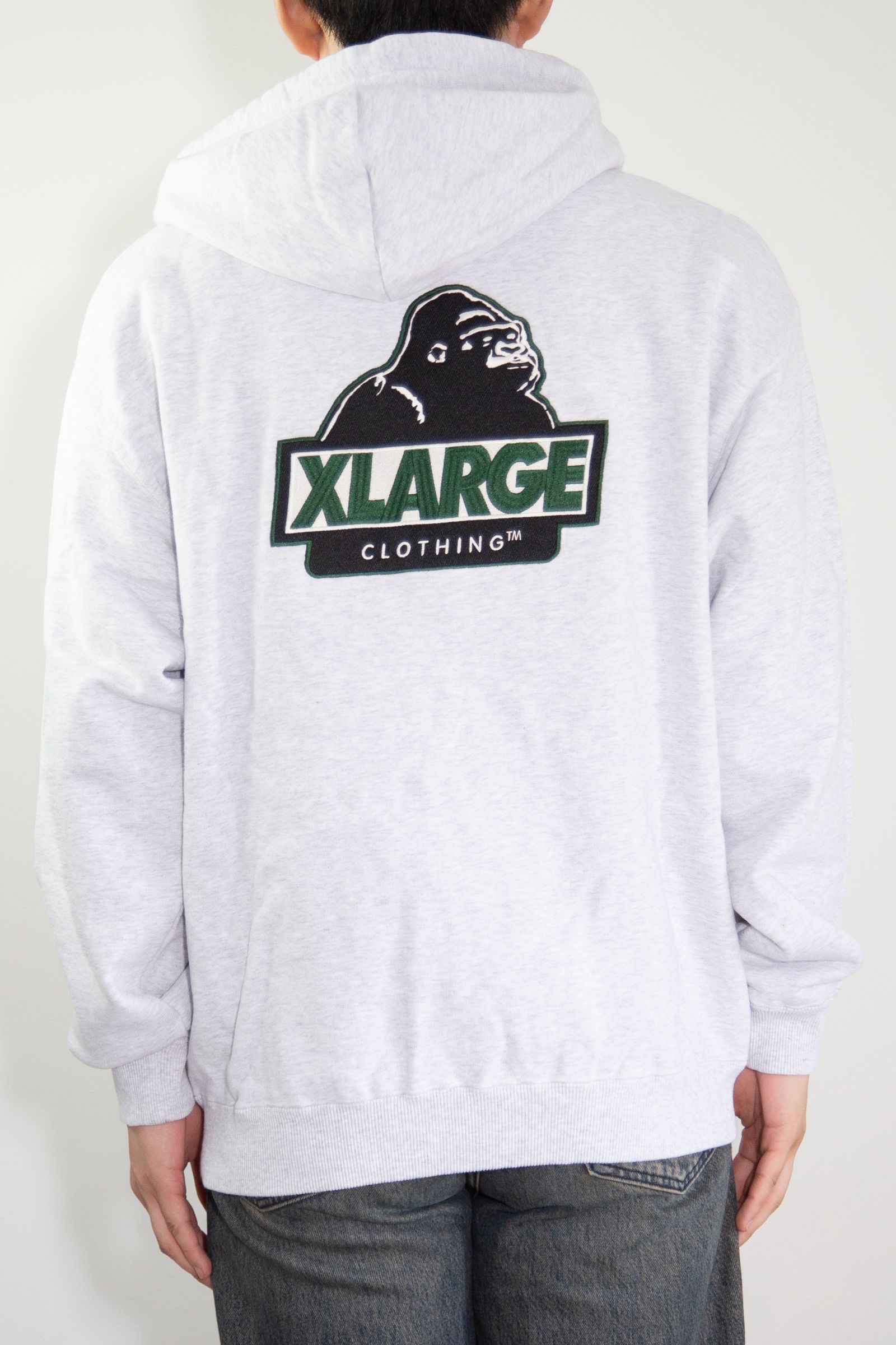SLANTED OG ZIP HOODED SWEATSHIRT / アッシュ